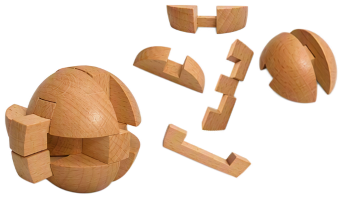 Die AXAAT Holzkugel – aus vielen passgenauen Teilen wird ein stimmiges Ganzes
